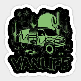 Vanlife in the dark. Sticker